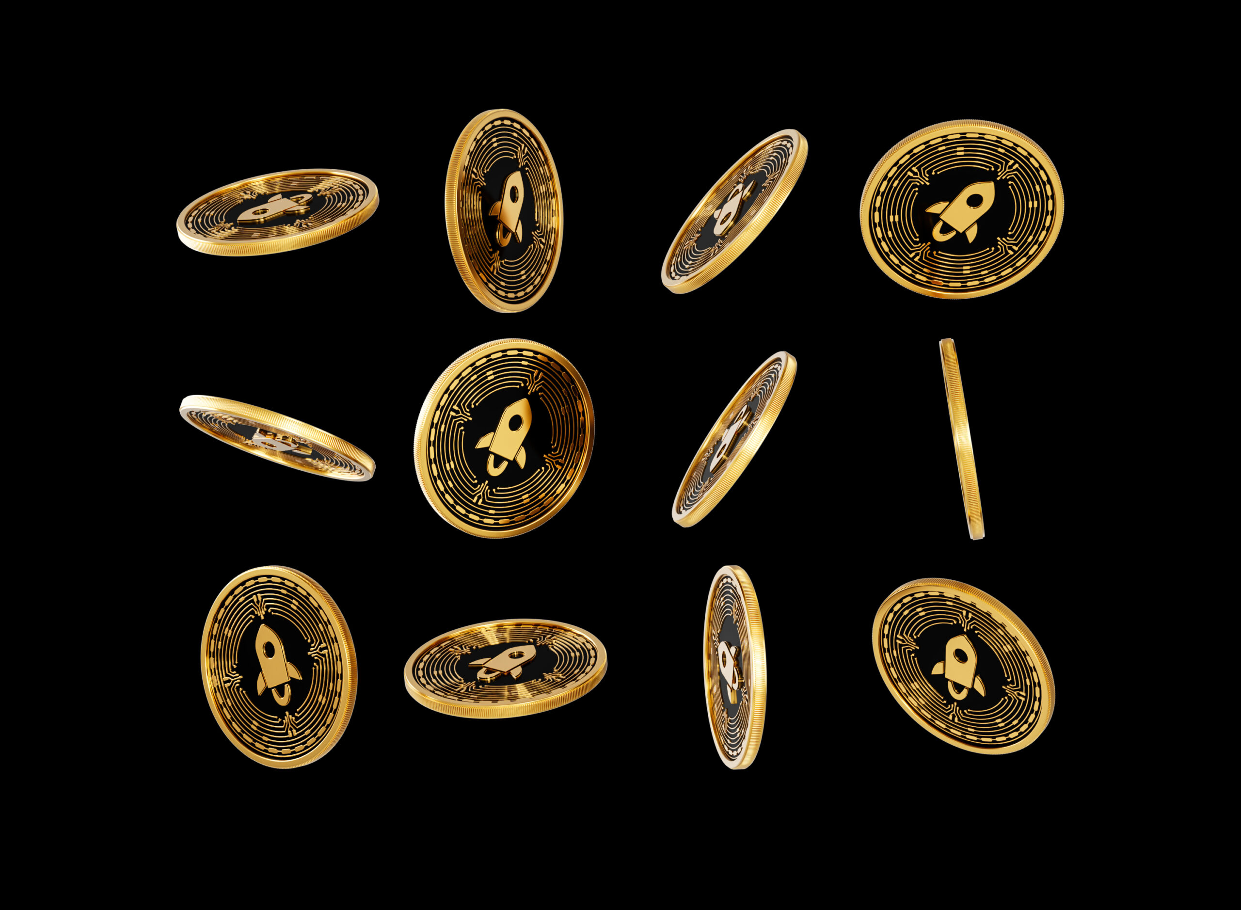 Padajúce zlaté a čierne kryptomeny